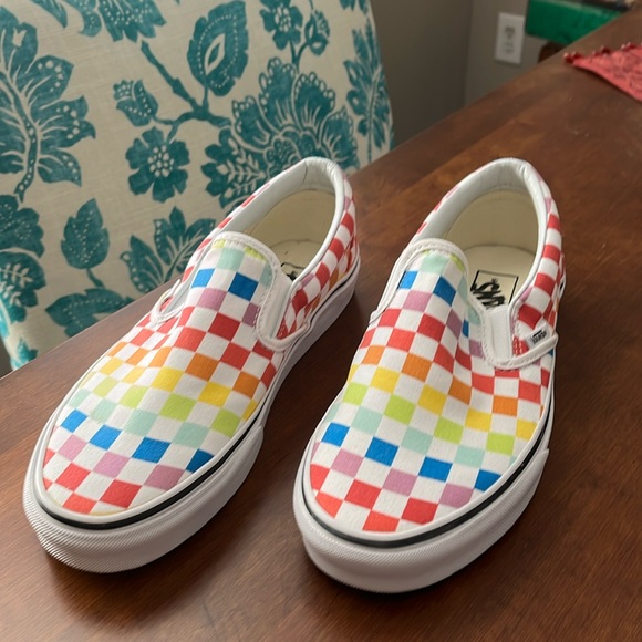 Vans Classic Slip-On Checkerboard women’s size 10 men’s 8.5 - Picture 1 of 11